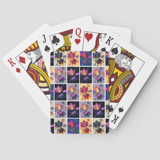 Baralho Autumn Deixa Colagem de Colagem de Colheita de Pat (Verso)