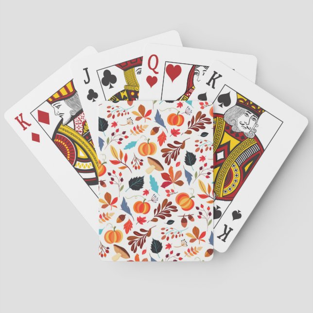 Baralho Autumn Pattern Playing Cards - Fall (Verso)
