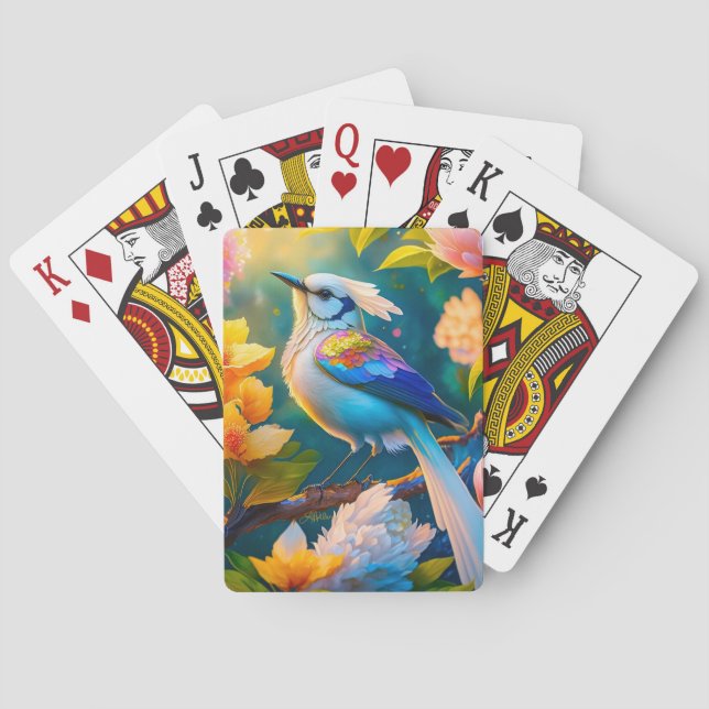 Baralho Ave de Fantasia Asa de Arco-Íris (Verso)