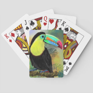 Baralho Ave Tropical Toco Toucan Exótica - Pintura Migrad