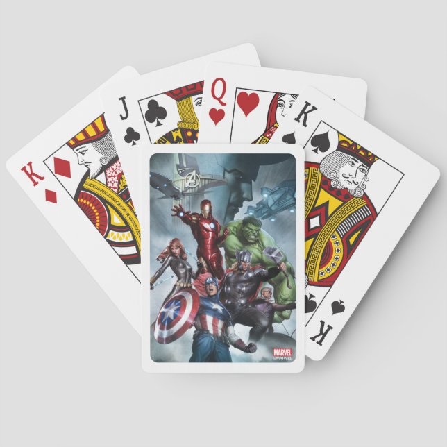 Baralho Avengers Versus Loki Drawing (Verso)