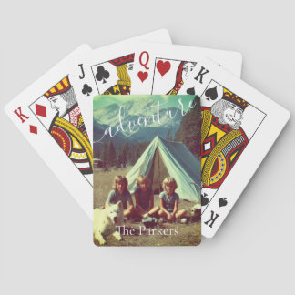 Baralho Aventura de Acampamento Familiar Personalizada