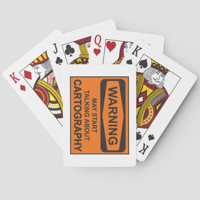 Baralho Aviso Pode Começar A Falar Sobre Cartografia (Verso)