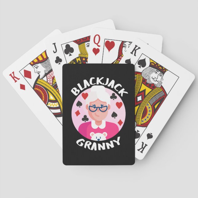 Baralho Avó de Blackjack | Darny blackjack vovó (Verso)