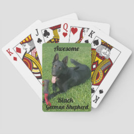 Baralho Awesome Black German Shepherd Playing Cards