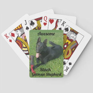 Baralho Awesome Black German Shepherd Playing Cards