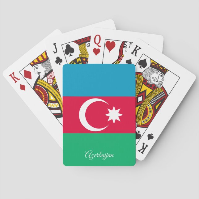Baralho Azerbaijão Flag Games, Azerbaijão Jogando Cartões (Verso)