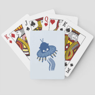 Baralho Azul Kawaii Octopus UFO