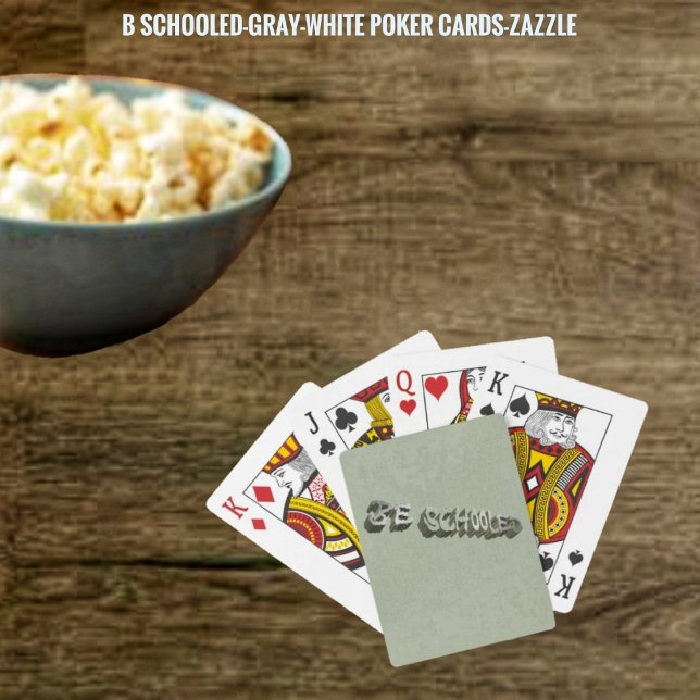 Baralho B. Cinzas escolares — Branco (Criador carregado)