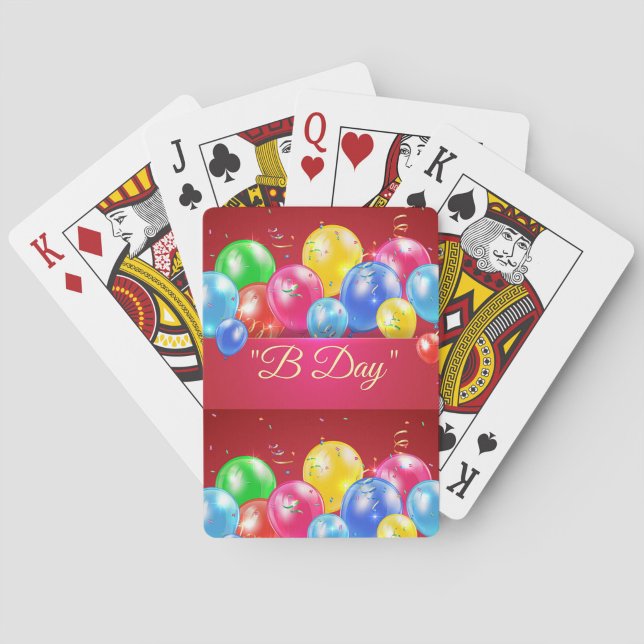 Baralho B Day Birthday Card Game Setup (Celebrate in style with the B Day Birthday Card Game!)