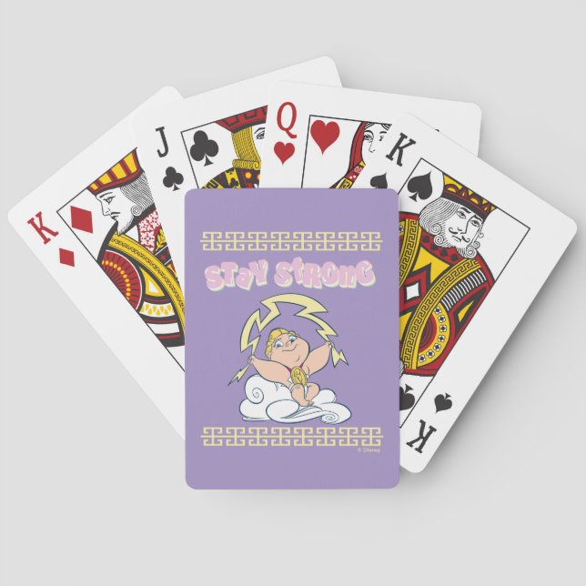Baralho Baby Hercules - Stay Strong Poker Cards (Verso)