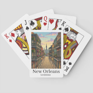 Baralho Bairro Francês Antigo de Nova Orleans Louisiana