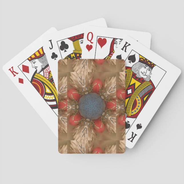 Baralho Balas de decoração de Natal Vermelho Azul (Verso)