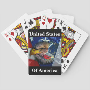Baralho Bald Eagle Wolf American Flag