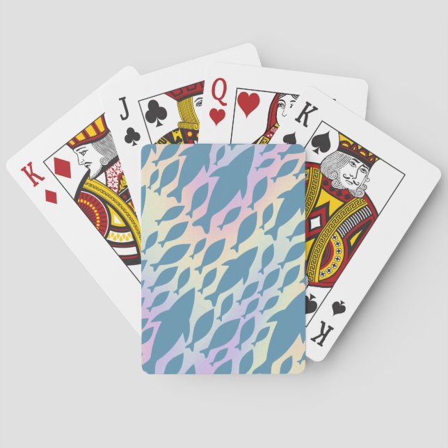 Baralho Baleia de tubarão-sombra na galáxia gradiente (Verso)