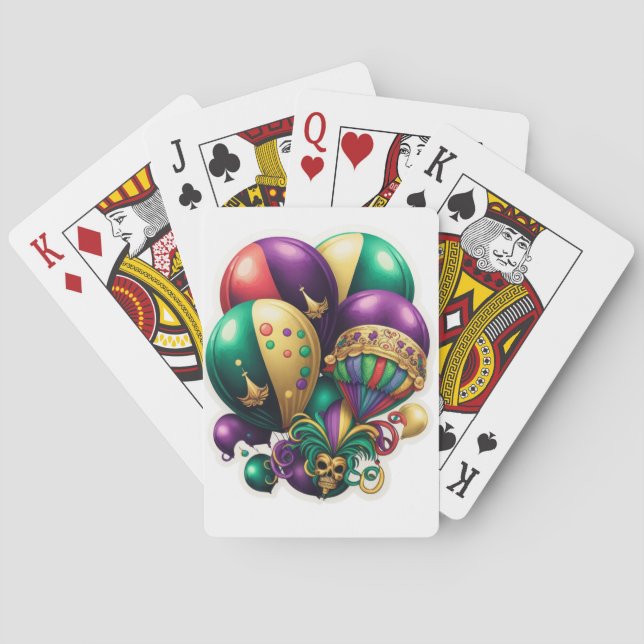 BARALHO BALÕES DE GRÁFICOS MARDI BRILHANTES (Verso)