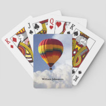 Balonando Balão de Ar Quente em Nuvens Personaliza