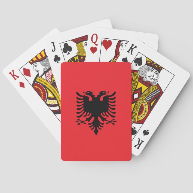Baralho Bandeira albanesa (Verso)