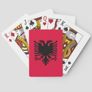 Baralho Bandeira albanesa