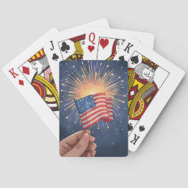 Baralho Bandeira Americana | Dia da Independência Patrióti