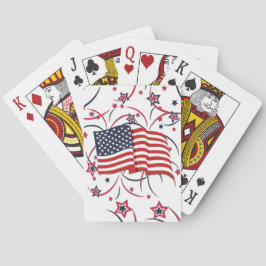 Baralho Bandeira Americana e Fireworks