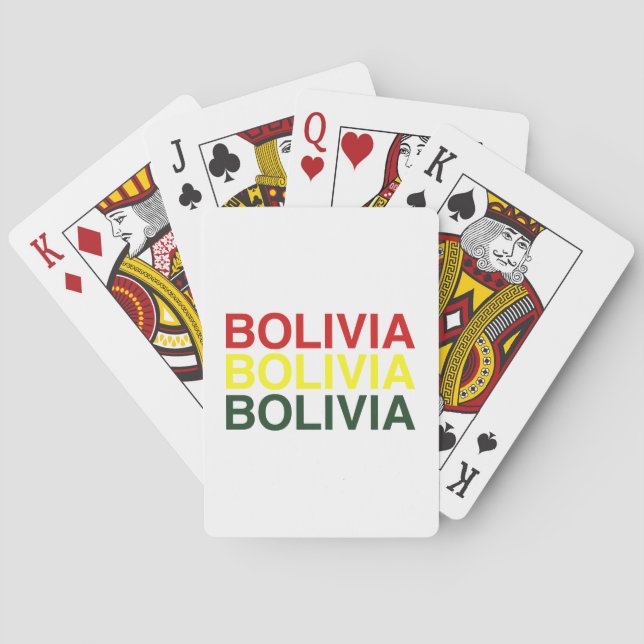 Baralho Bandeira BOLÍVIA (Verso)