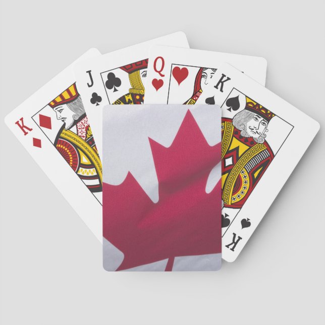 Baralho Bandeira Canadense. (Verso)