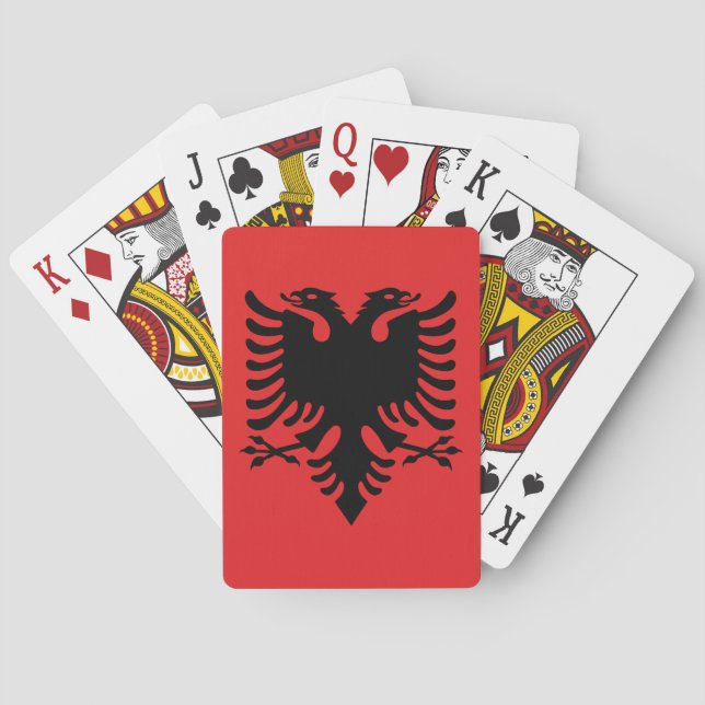 Baralho Bandeira da Albânia (Verso)