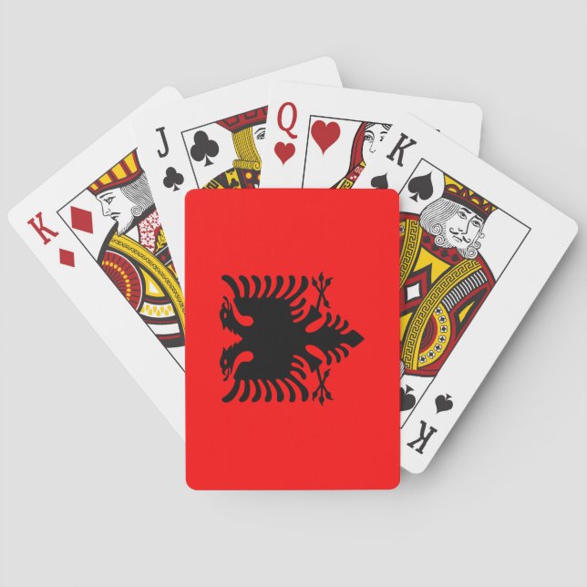 Baralho Bandeira da Albânia (Verso)