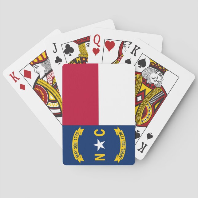 Baralho Bandeira da Carolina do Norte (Verso)