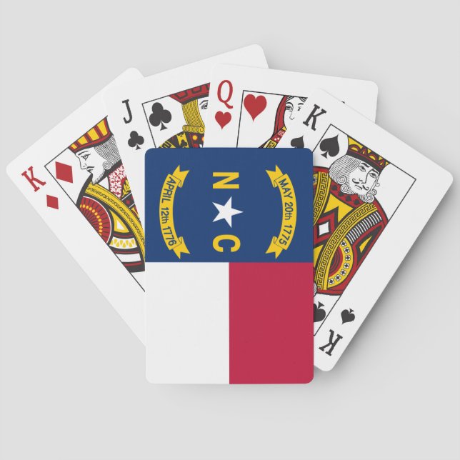 Baralho Bandeira da Carolina do Norte (Verso)