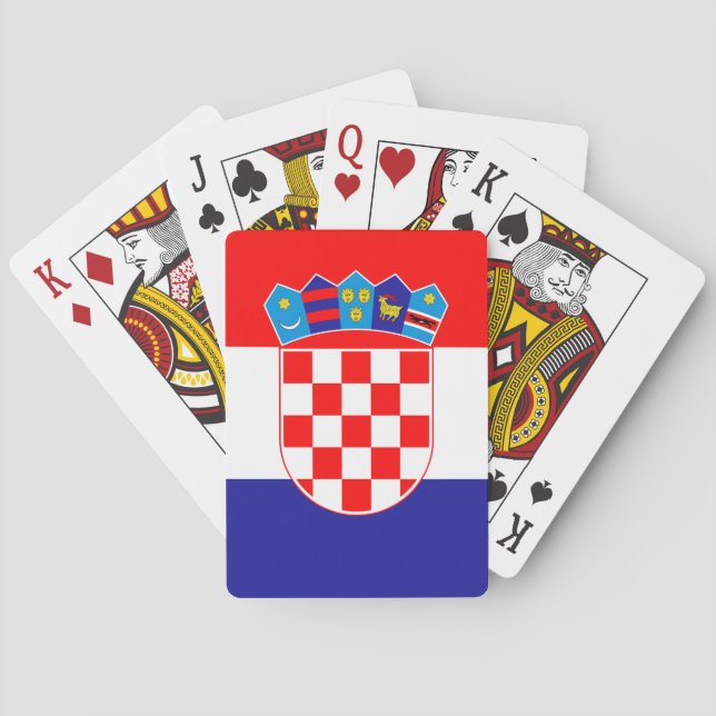 Baralho Bandeira da Croácia (Verso)