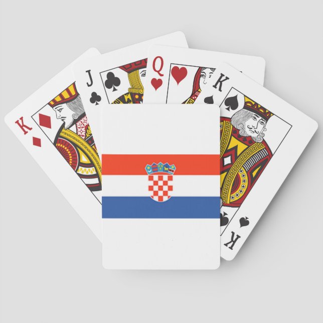 Baralho Bandeira da Croácia (Verso)