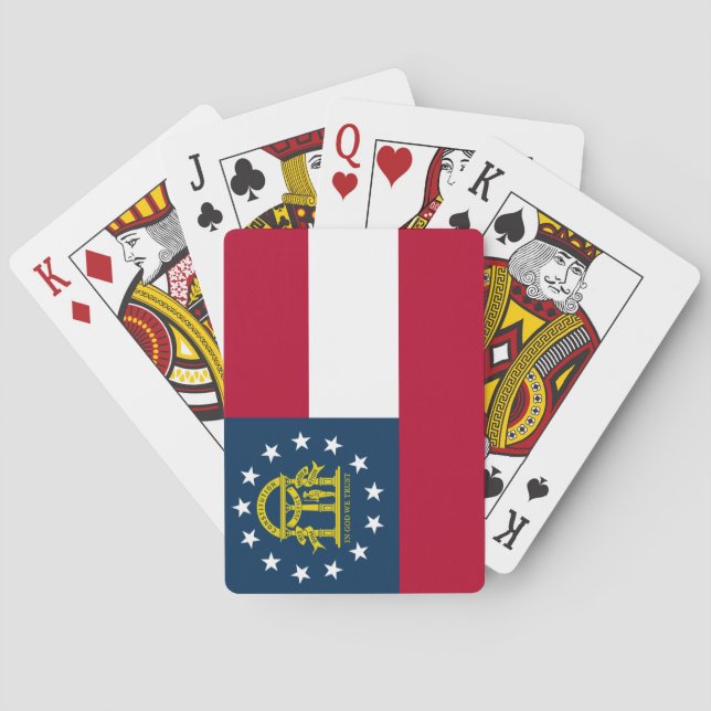 Baralho Bandeira da Geórgia (Estado dos EUA) (Verso)