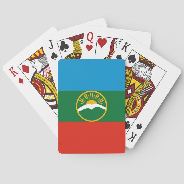 Baralho Bandeira da Karachay-Circássia (Verso)