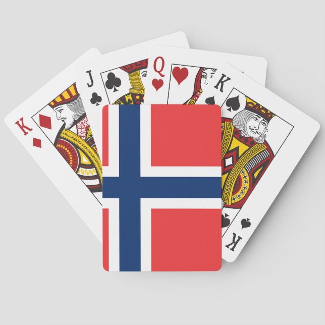 Baralho Bandeira da Noruega (Verso)