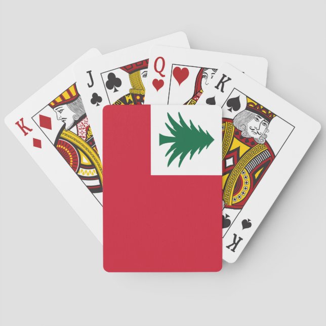 Baralho Bandeira da Nova Inglaterra (Verso)