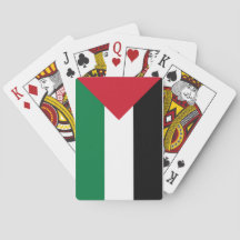 Bandeira da Palestina jogando cartas