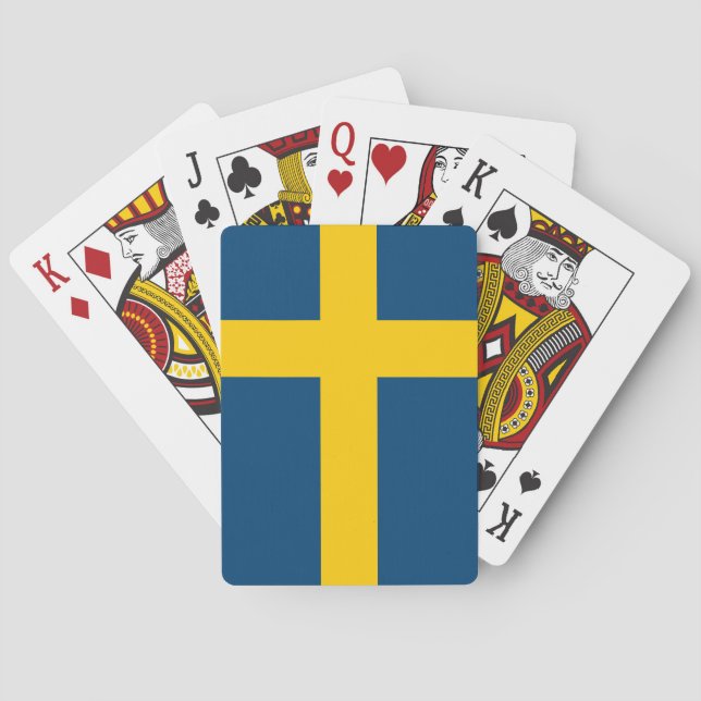 Baralho Bandeira da Suecia (Verso)