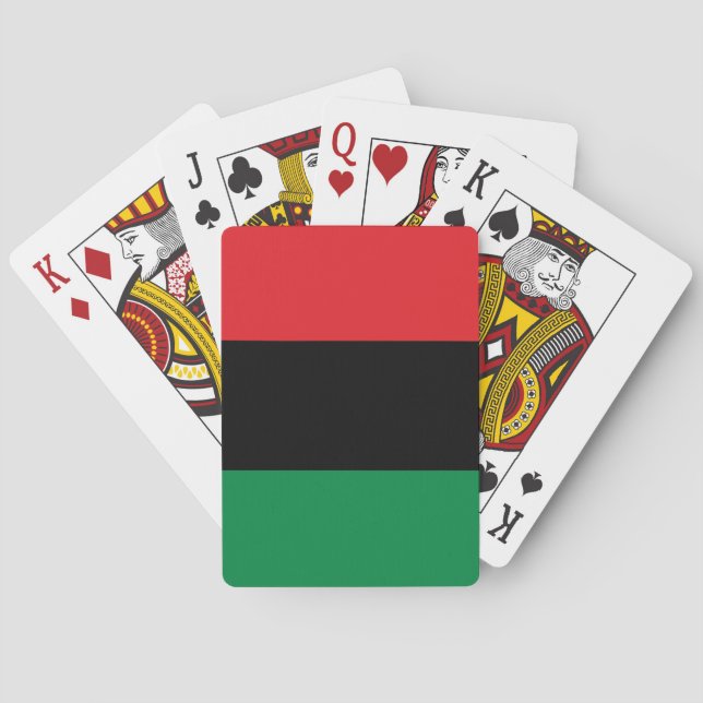 Baralho Bandeira da UNIA Pan-Africana (Verso)