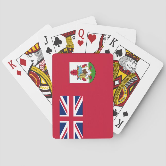 Baralho Bandeira das Bermudas (Bermudiano) (Ilhas Caribes) (Verso)