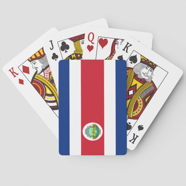 Baralho bandeira de Costa Rica (Verso)