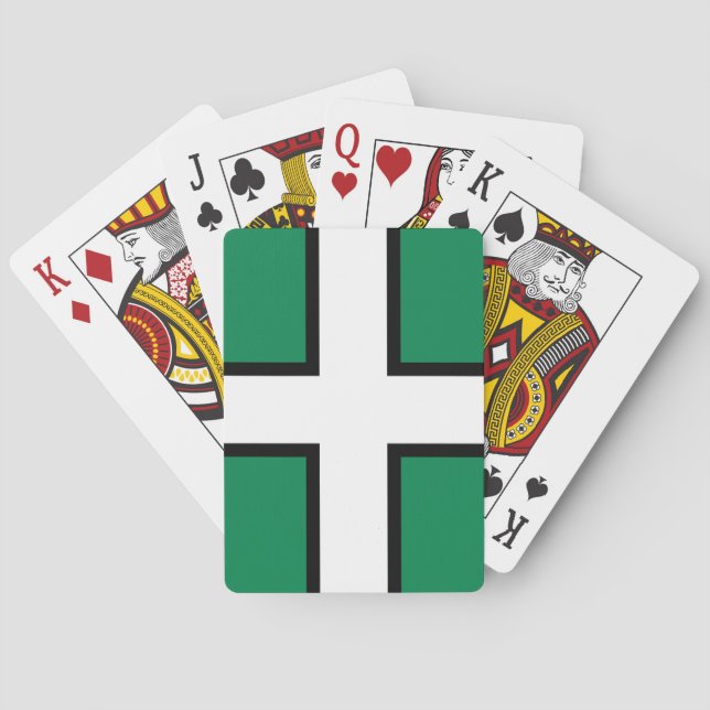 Baralho Bandeira de Devon (distrito do Reino Unido) (Verso)