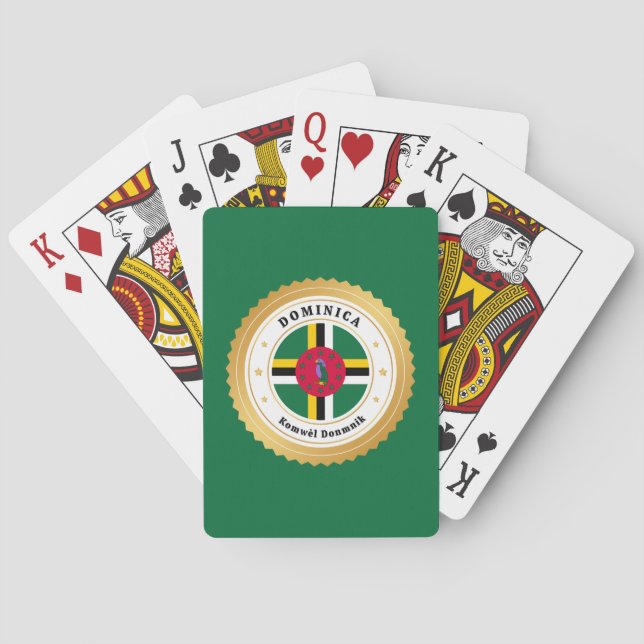 Baralho Bandeira de Dominica (Verso)