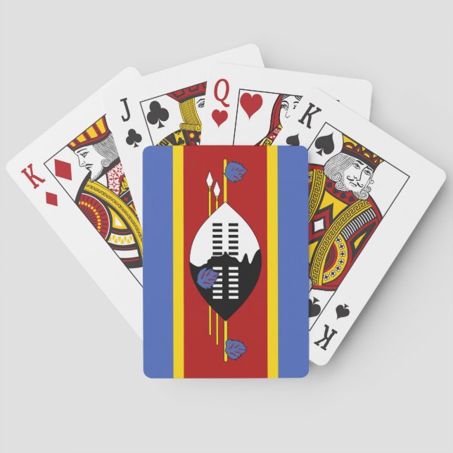 Baralho Bandeira de Eswatini (Suazilândia) (Verso)