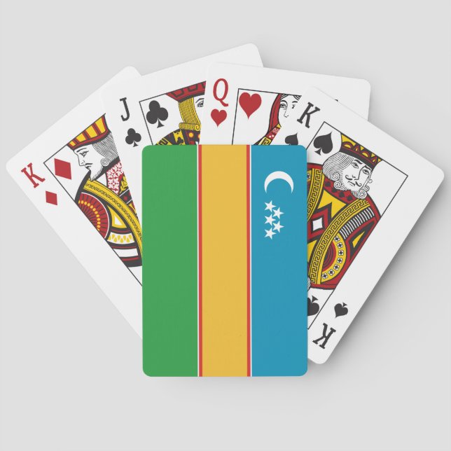 Baralho Bandeira de Karakalpakstan (Verso)