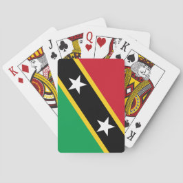 Baralho Bandeira de Kitts e Nevis Santos (Caribe)