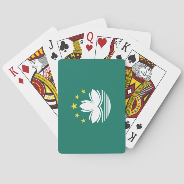 Baralho Bandeira de Macau (região chinesa) (Verso)