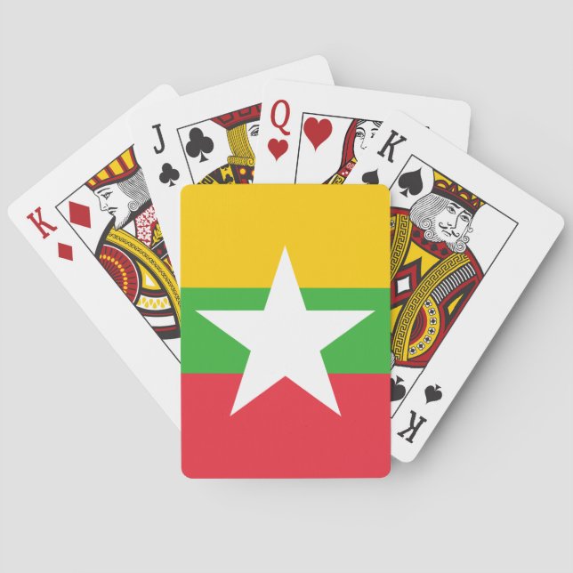 Baralho Bandeira de Myanmar (Verso)