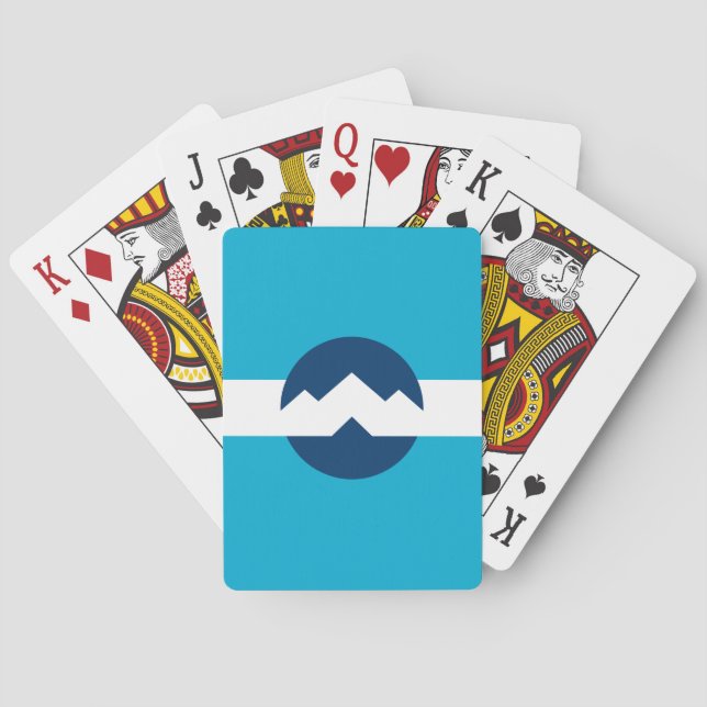 Baralho Bandeira de Ogden, Utah (Verso)